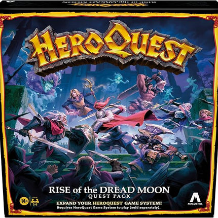 HeroQuest Rise of The Dread Moon Quest Pack, Requires HeroQuest Game System to Play, Roleplaying Games for 2-5 Players, Ages 14+