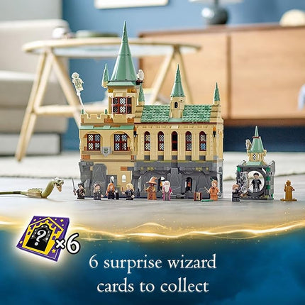 LEGO Harry Potter Hogwarts Chamber of Secrets 76389 Castle Toy with The Great Hall, 20th Anniversary Model Set with Collectible Golden Voldemort Minifigure and Glow-in-The-Dark Nearly Headless Nick