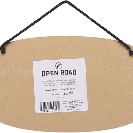 Hot Wheels Racers Hanging Wood Wall Decor - Fun Hot Wheels Sign for Kids' Bedroom or Play Room