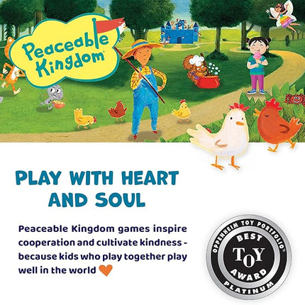 Peaceable Kingdom Count Your Chickens Award Winning Cooperative Counting Game for 2 to 4 Kids Ages 3+