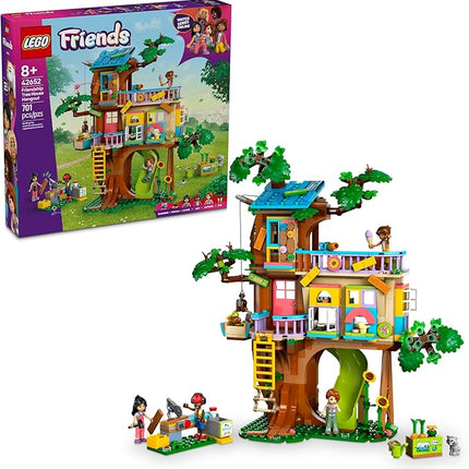 LEGO Friends Friendship Tree House Hangout - Building Toy Playset for Kids, Girls and Boys, Ages 8+ - Pretend Play Gift Idea for Birthdays - with 4 Minidolls and 2 Animal Figures - 42652