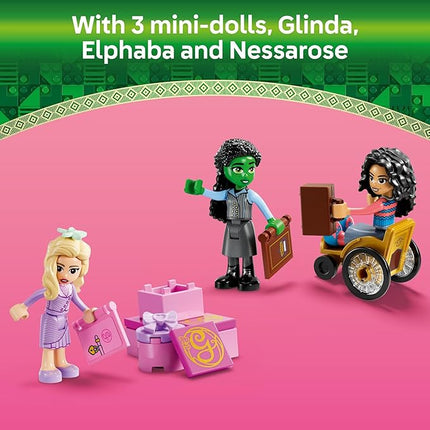 LEGO Wicked Glinda, Elphaba & Nessarose at Shiz University Building Toys - Gifts for Birthdays - Wicked Toys for Kids, Girls & Boys, Age 7+ - 75681