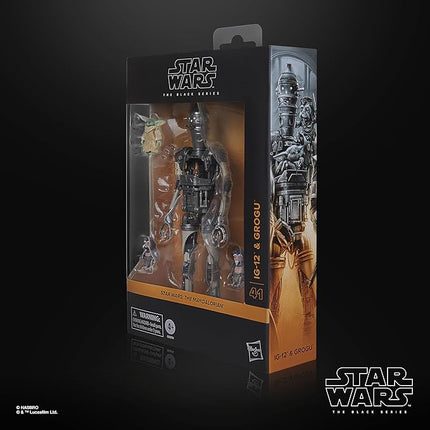 STAR WARS The Black Series IG-12 & Grogu, The Mandalorian Deluxe Collectible 6 Inch Action Figure 2-Pack