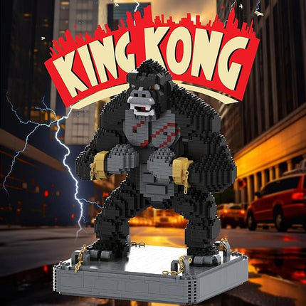 King Kong Building Set (2,310 PCS) – Mini Kong Action Figure from Skull Island – Nano Brick Gorilla Construction Kit for Kids 15+, Adults, Collectors – Movie Display Toy Gift