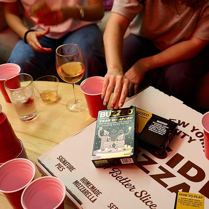 Buzzed Year Wrapped by Relatable – New Years Drinking Games That Elevate Your Holiday Party, Humorous and Conversational Games for Adults That Create a Memorable Experience