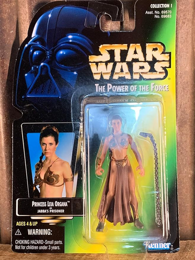 Star Wars the Power of the Force - Princess Leia Organa as Jabba's Prisoner Action Figure