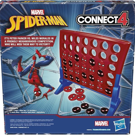 Hasbro Gaming Connect 4 Marvel Spider-Man Edition, Strategy Board Game for 2 Players, Ages 6 and Up (Amazon Exclusive)