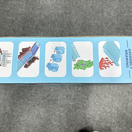 VATOS Track Toys 183 Pcs Shark Race Car Toys for Boys Girls 3 4 5 6 7 9 Year, Bendable Flexible Racetrack Cars with Shark & Ball, Ocean Theme Train Toys, STEM Educational Playset Birthday Gift