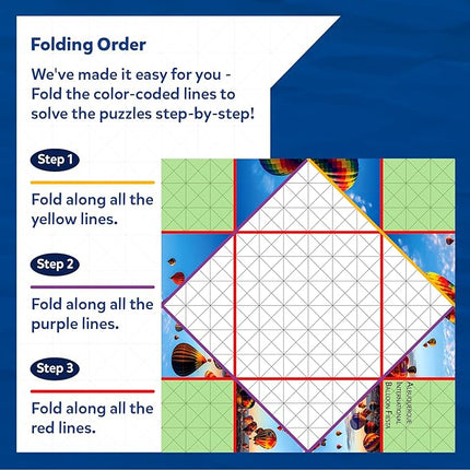 Skillmatics Origami Puzzle Book - 48 Folding Puzzles for Kids, Fun STEM Toy & Brain Teasers, Educational & Travel Gifts for Ages 8, 9, 10 and Up