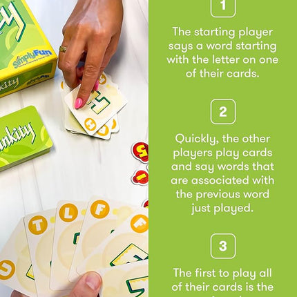 SimplyFun Linkity - Engaging Vocabulary and Word Association Educational Game for Ages 8 & Up, Perfect Word Game for Kids for Family Night, Classroom Learning, and Parties, for 3-8 Players
