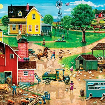 MasterPieces 500 Piece EZ Grip Jigsaw Puzzle for Adults, Family, Or Youth - After The Chores - 19.25"x26.75"