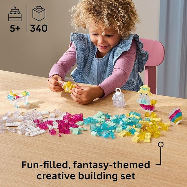 LEGO Classic Magical Transparent Box - Preschool Learning Toy for Boys and Girls, Ages 5+ - Gift for Birthdays - Beginner Construction Set - Colorful Building Bricks Toy - 11040
