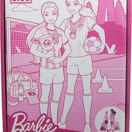 Barbie Careers Playset, Soccer Player Set with 2 Fashion Dolls & 15 Accessories Including Barbie 'Brooklyn”, Blonde Petite Player, 2 Nets & More (Amazon Exclusive)