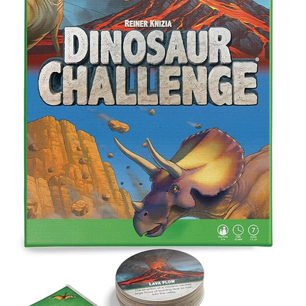 SimplyFun Dinosaur Challenge - Learn About Dinosaurs and Situational Analysis - Engaging and Educational Kids Card Game - 2 to 4 Players - Ages 7 & Up