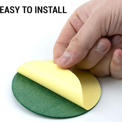 12 Pack Self Adhesive Air Hockey Mallet Felt Pads 94mm Felt Pad Replacement for Air Hockey Pushers