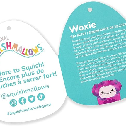 Squishmallows Original 14-Inch Woxie Magenta Bigfoot with Tie-Dye Mane - Official Jazwares Large Plush