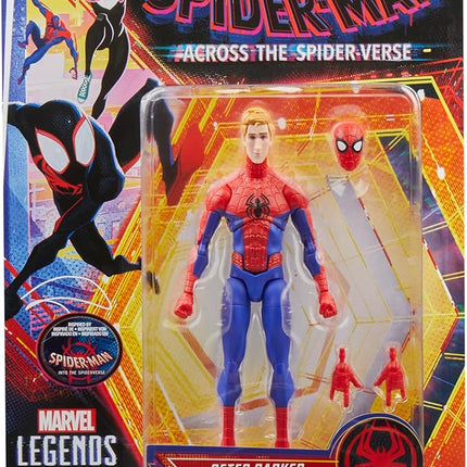 Marvel Legends Series Peter Parker, Spider-Man: Into The Spider-Verse Collectible 6 Inch Action Figure