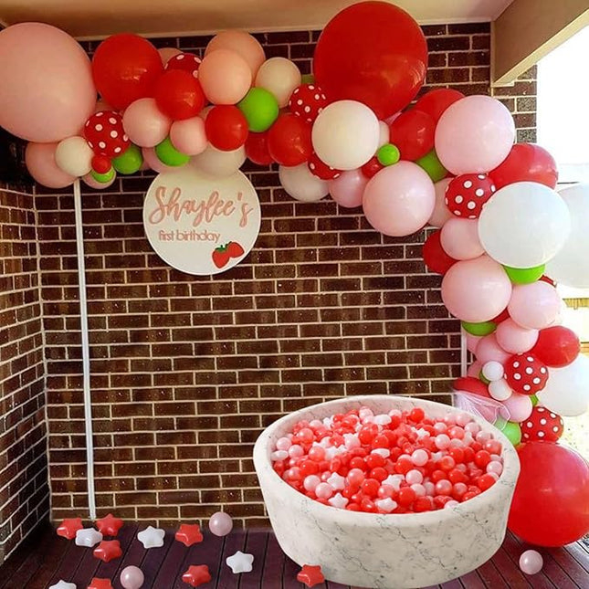 STARBOLO Star Ball Pit Balls for Toddlers - 100pcs Crush Proof Plastic Children's Toy Balls Macaron Ocean Balls for Birthday Parties Games Pool