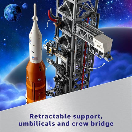LEGO Icons NASA Artemis Space Launch System - DIY Rocket Model Building Set for Adults, Ages 18+ - Gifts for Birthdays - Unique Bedroom Decoration for Space & NASA Lovers - 10341