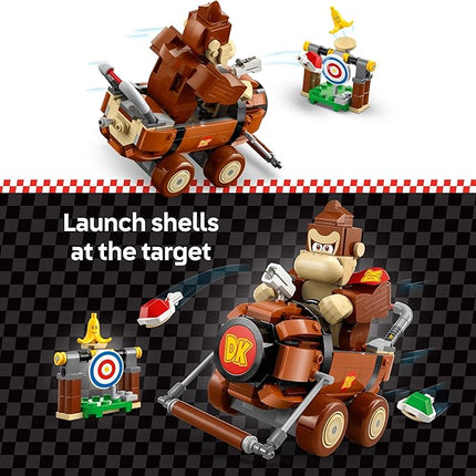 LEGO Super Mario: Mario Kart Donkey Kong & DK Jumbo - Collectible Toy Building Set for Kids, Boys and Girls, Ages 8+ - Nintendo Donkey Kong and Mario Kart Toy for Fans - Gift Idea - 72033