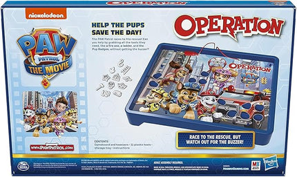 Operation Game: Paw Patrol The Movie Edition Board Game for Kids Ages 6 and Up, Nickelodeon Paw Patrol Game for 1 or More Players