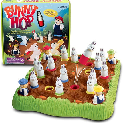 Educational Insights Bunny Hop: Memory & Color Recognition Preschool & Toddler Game, 2-4 Players, Gift for Kids Ages 4+