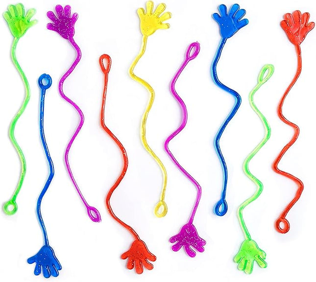 350 Pcs Bulk Sticky Hands for Kids - Slappy Slap Little Small Hands Sticky Toy - Goodie Bags Stuffers Party Favors for Birthday, Treasure Box, Hand Game 4-8, 8-12 - Easter Basket Fillers