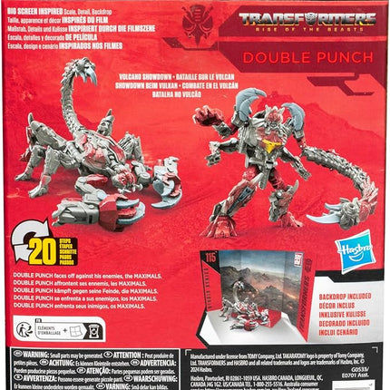 Transformers Toys Studio Series Deluxe Class Rise of The Beasts 115 Double Punch 4.5-inch Converting Action Figure, 8+