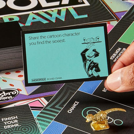 Monopoly Board Crawl Game | Official Monopoly Drinking Game for Adults Only | Ages 21+ | for 2-10 Players | 30 Mins. | Hilarious Adult Party Games