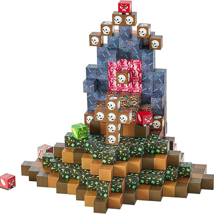 VEVOR Magnetic Blocks, 100 PCS Dark Castle Set, Magnetic Building Cubes for Kids, STEM Montessori Sensory Toys for Christmas Birthday Gift, Construction Stacking Toy for 3+ Years Old Boys & Girls