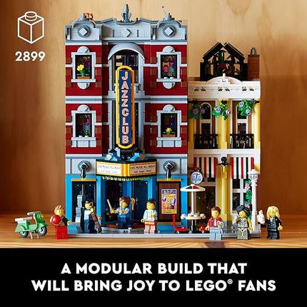 LEGO Icons Jazz Club 10312 Building Set for Adults and Teens, A Collectible Gift for Musicians, Music Lovers, and Jazz Fans, Includes 5 Detailed Rooms Within The Music Venue and 8 Minifigures