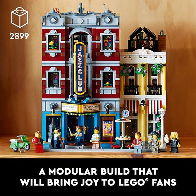 LEGO Icons Jazz Club 10312 Building Set for Adults and Teens, A Collectible Gift for Musicians, Music Lovers, and Jazz Fans, Includes 5 Detailed Rooms Within The Music Venue and 8 Minifigures