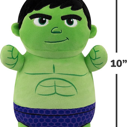 Squishmallows Original Marvel Spidey and His Amazing Friends 10-Inch Hulk HugMees - Medium-Sized Ultrasoft Official Jazwares Plush