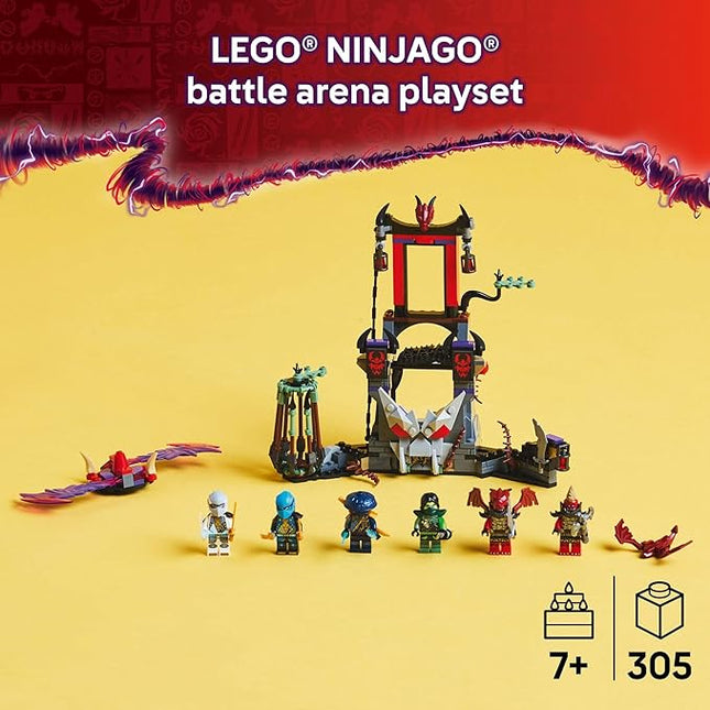 LEGO NINJAGO Dragonian Storm Village Toy Building Set - Pretend Play Playset for Kids, Boys and Girls, Ages 7+ - Spinner Toy with 6 Ninja Toy Minifigures - Gift Idea for Birthdays - 71841