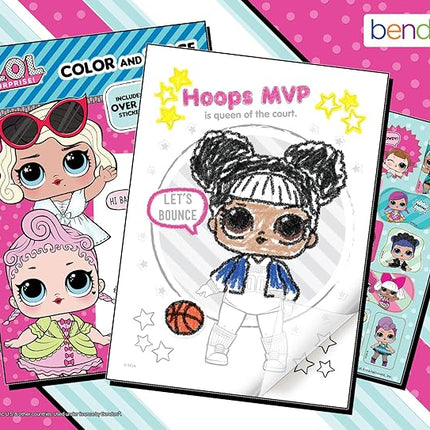 Bendon L.O.L. Surprise! Color & Trace Activity Book 42756,Multicolor