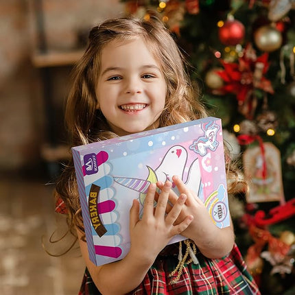 Vanmor Unicorn Kids Cooking and Baking Sets, 11Pcs Kids Aprons for Girls, Kids Chef Hat and Pink Apron, Mitt & Utensil for Toddler Dress Up Chef Costume Birthday Gifts for 3 4 5 6 7 8 Years Old Girls