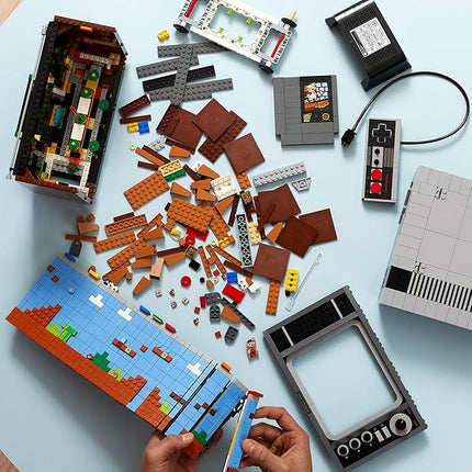 LEGO Super Mario Nintendo Entertainment System 71374 Gameplay Building Set, Model Kits for Adults to Build, DIY Creative Activity, Collectible Gift Idea