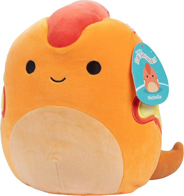 Squishmallows 10-Inch Nichelle The Orange Snake – Soft Plush Snake Stuffed Animal Toy – Official Kellytoy Collectible – Cuddly Reptile Plushie for Kids, Teens & Collectors – Birthday