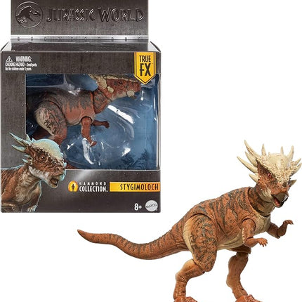 Mattel Jurassic World Hammond Collection Dinosaur Action Figure Toy, Stygimoloch, Premium Movie Design Glass Eyes & 14 Points Articulation