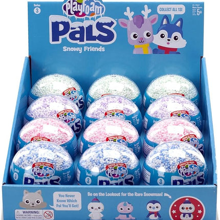 Educational Insights Playfoam Pals Snowy Friends, Party Pack of 12, Sensory, Shaping Fun, Ages 3+