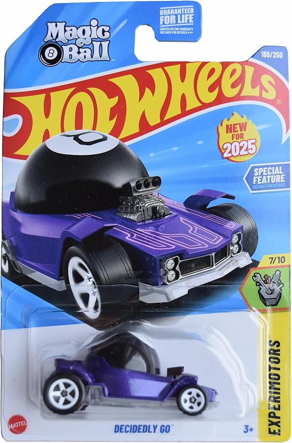 Hot Wheels Decidedly Go, Experimotors 7/10 [Purple/Black Magic Ball] 188/250