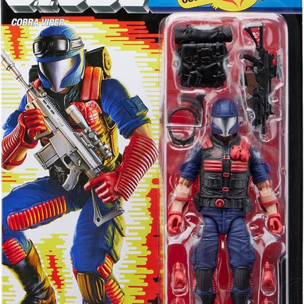 G.I. Joe Classified Series Retro Cardback Cobra Viper, Collectible 6 Inch Action Figure with 13 Accessories