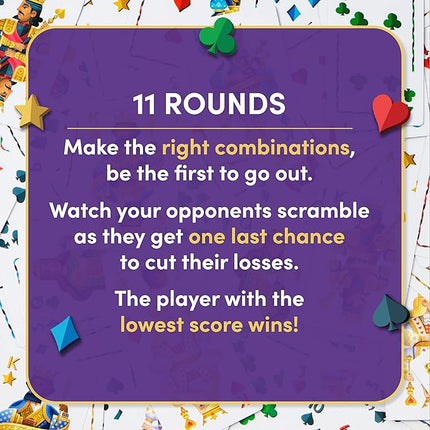 PlayMonster Five Crowns Waterproof Cards Games – Pool, Summer Toys, Pool Games, Family Game Night, The Game isn’t Over Until The Kings Go Wild!, 5 Suited Rummy Style Card Game, Ages 8+