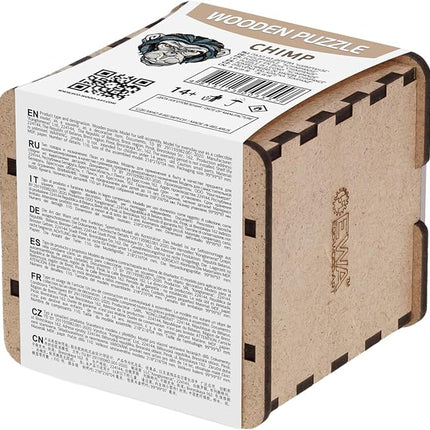 EWA Home Décor – Chimp (Chimpanzee) Small 110 Pieces – Wooden Jigsaw Puzzle for Adults – Perfect for Artistic Home Decoration and Mindful Relaxation