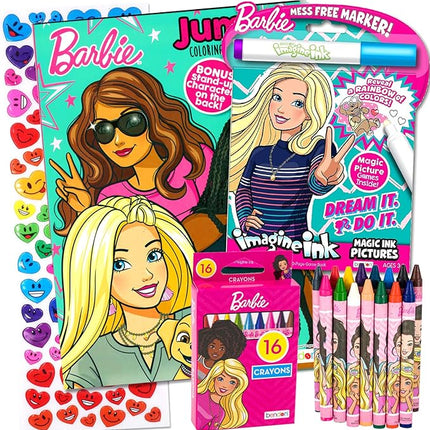 Barbie Coloring and Activity Book Bundle with Imagine Ink Coloring Book, Stickers and More