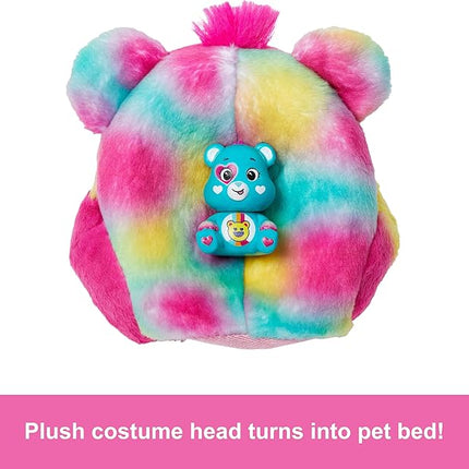 Barbie Cutie Reveal Care Bears Doll & Accessories, Series 2 Good Vibes Bear with 10 Surprises Including Color Change & Mini Bear
