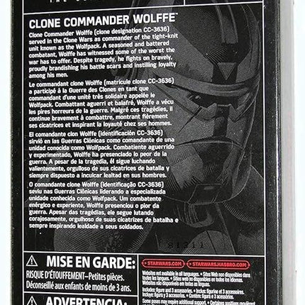 Star Wars The Clone Wars Black Series Clone Commander Wolffe Action Figure [6 Inch]