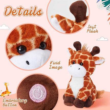 Glow Guards 12''Light up Giraffe Stuffed Animals,Soft Giraffe Plush Toy with LED Night Lights,Wildlife Stuffed Animal Glow in Dark,Birthday Christmas Hoilday Gift for Toddler Kids