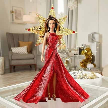 Barbie 2017 Holiday Teresa Doll, Brunette with Red Dress