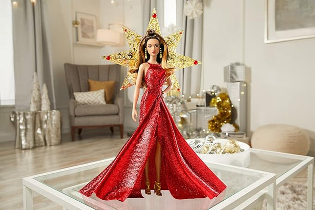 Barbie 2017 Holiday Teresa Doll, Brunette with Red Dress